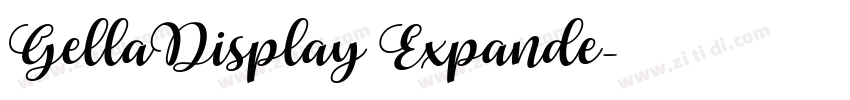 GellaDisplay Expande字体转换